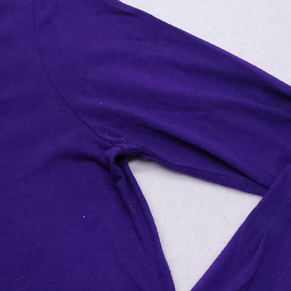 Nike Dri-Fit Athletic Pullover Long Sleeve Shirt Mens Size Extra Small XS Purple - Picture 5 of 9
